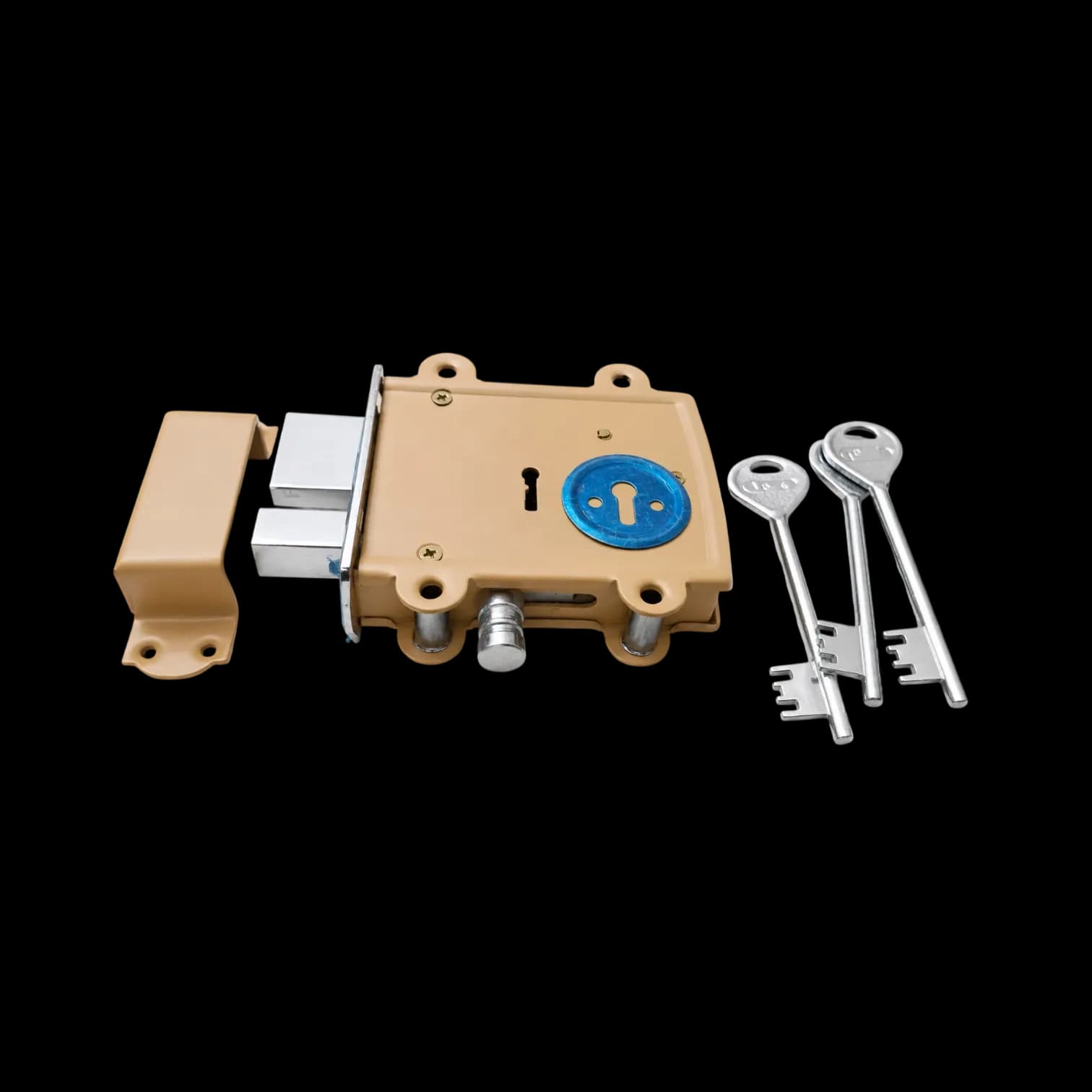 Anjna Door Lock Super 2 in 1 Hurka PC finish