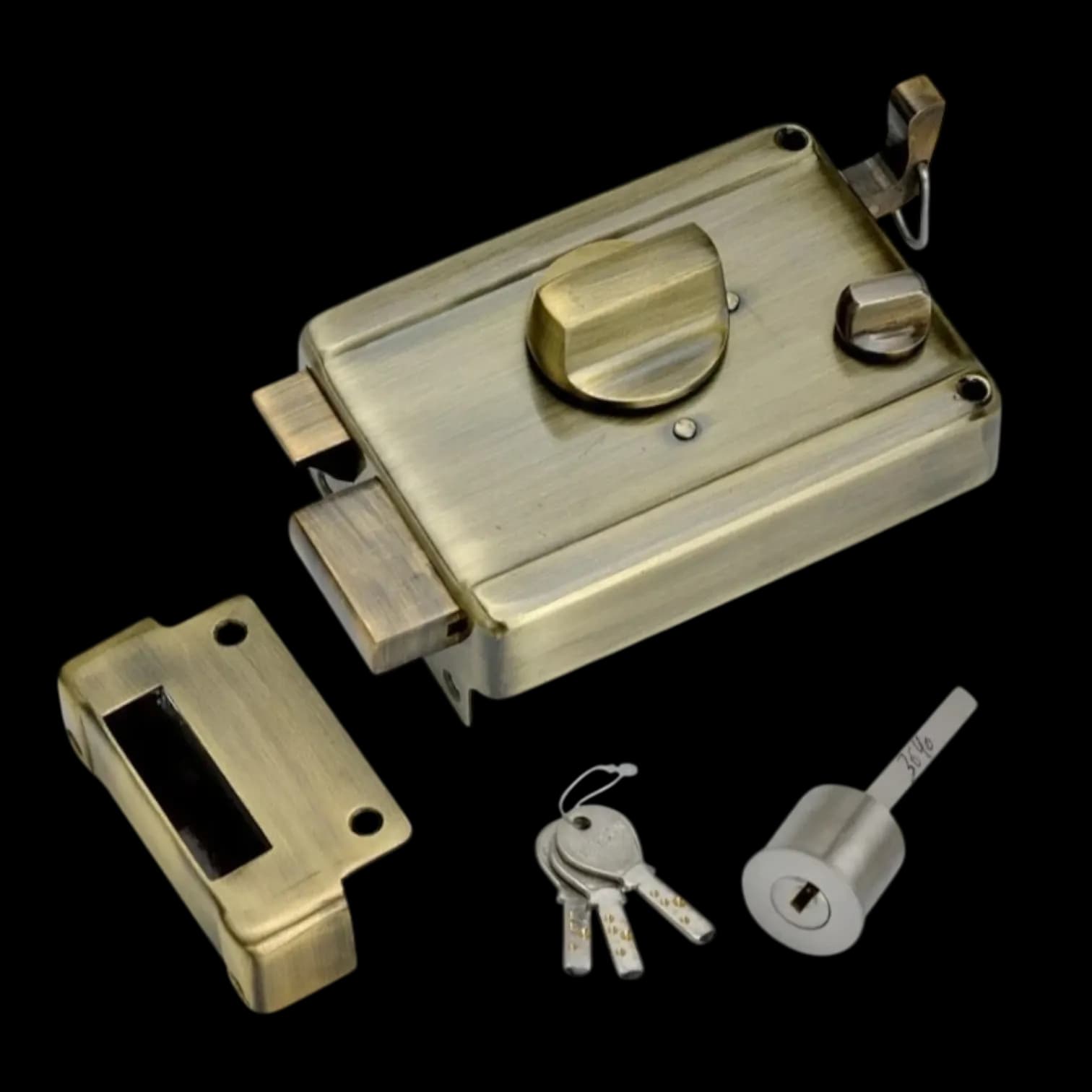 Anjna Door Rim Lock Antique Brass finish
