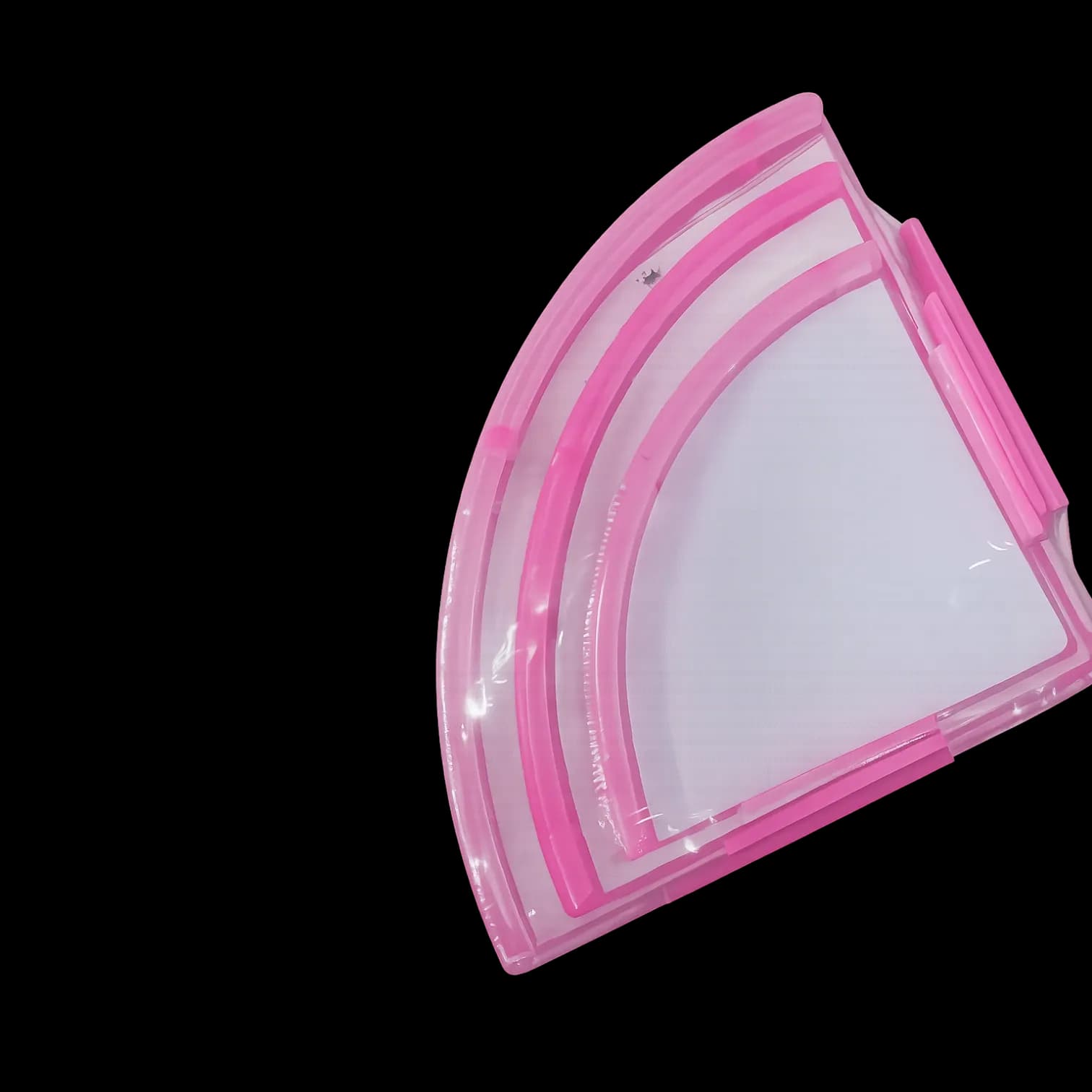 Anjna Plastic Corner Pink 3Pcs (1 Set)