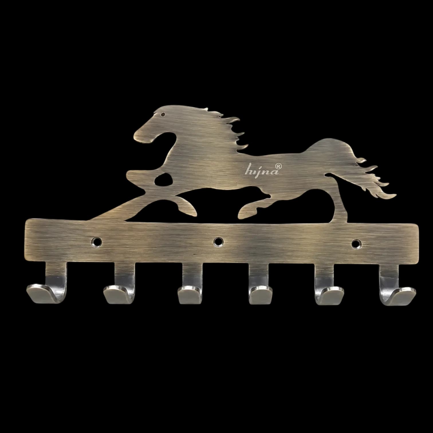 Anjna Steel Khunti Horse Antique finish (6 Pcs)