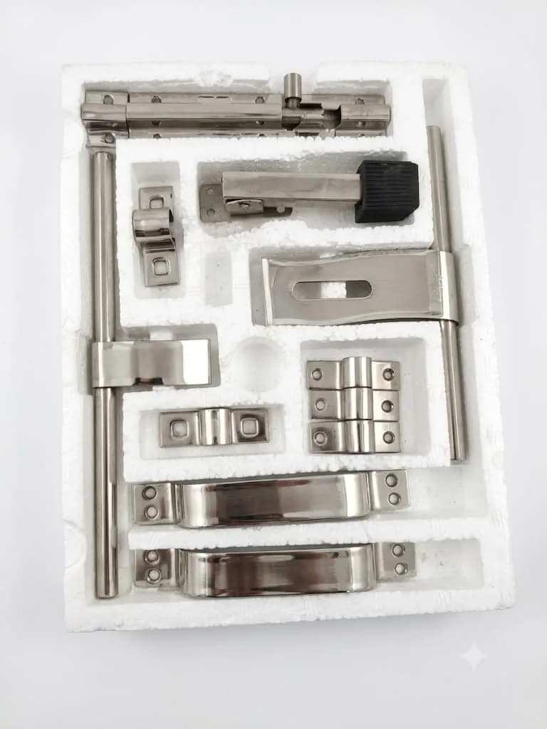 Anjna Steel Door Kit Mango 14x2 8" S.S latch (1 Kit)