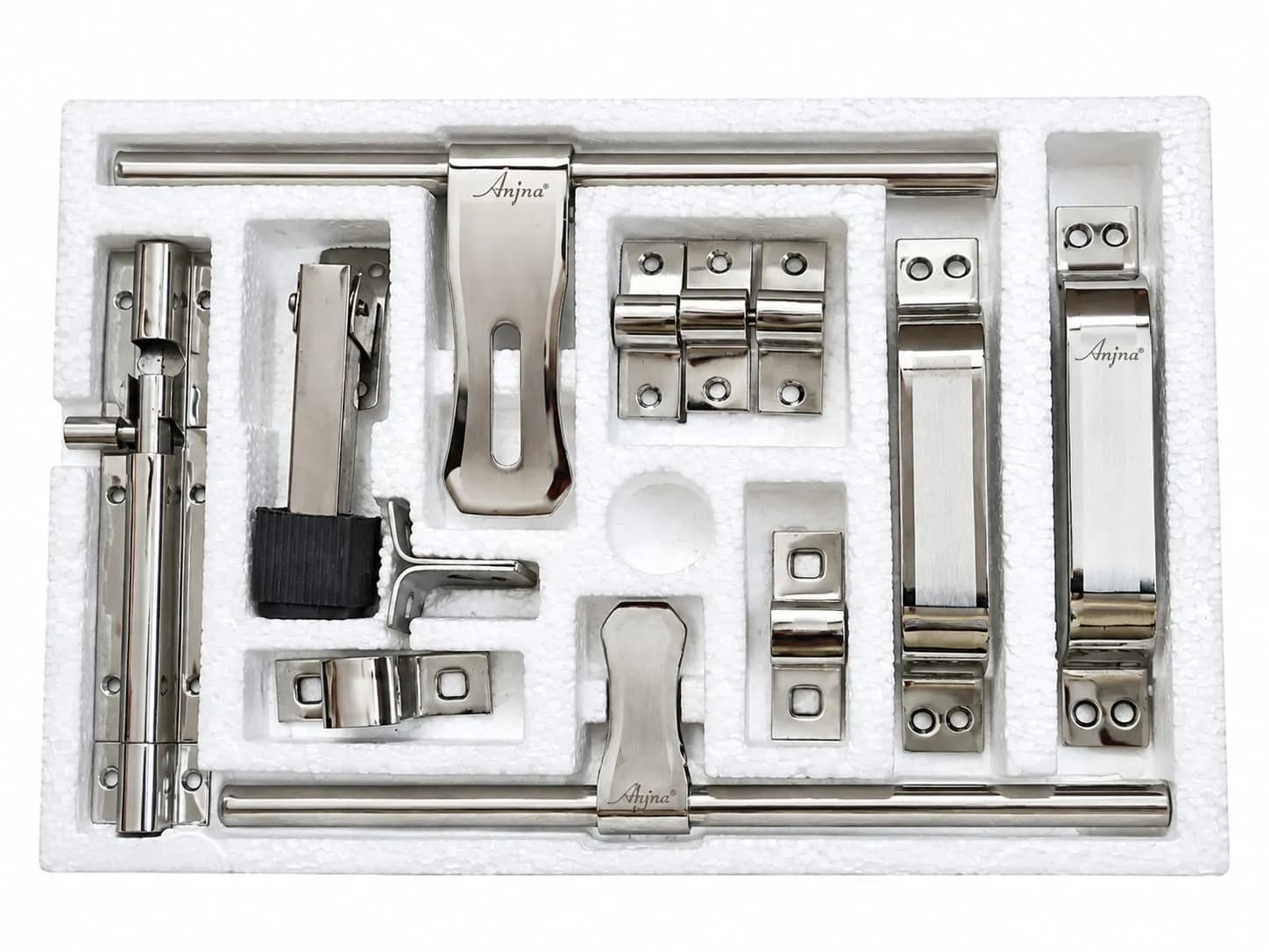 Anjna Steel Door Kit Scorpio 14x2 10" S.S latch (1 Kit)