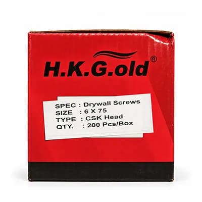 Drywall Screw 3.5x75 CSK Head Black 200 Pcs