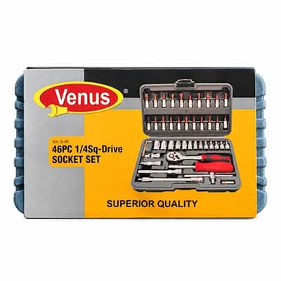 Venus 1/4 Square Drive 46 Pcs Socket Set (1 Pc) — image 1