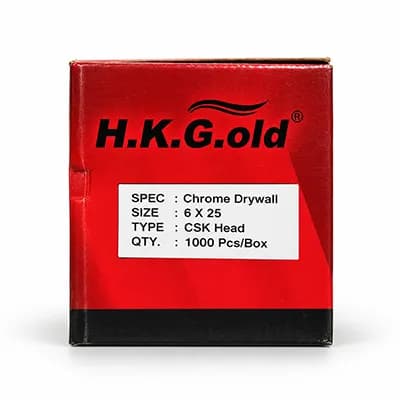 Drywall Screw 3.5x25 CSK Head Chrome 1000 Pcs