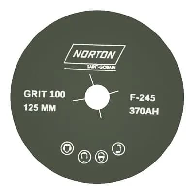 Norton Fiber Disk Cut 5" Grit 100 (100 Pcs) — image 1