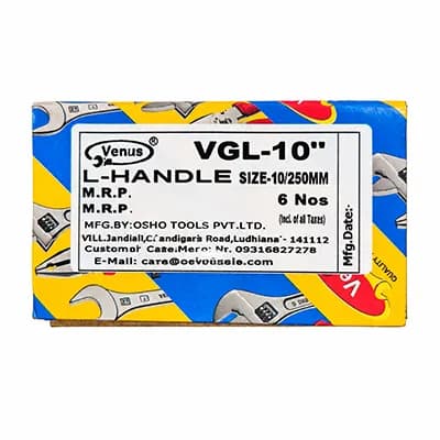 Venus L- Handle Chrome 10'' (6 Pcs) — image 1