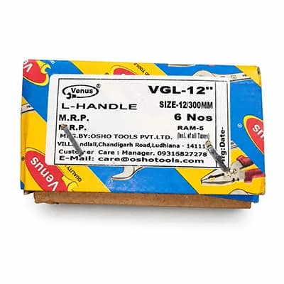 Venus L- Handle Chrome 12'' (6 Pcs) — image 1