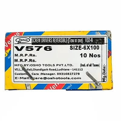 Venus V576 Screw Dr (2 in 1) 6x100mm (10 Pcs) — image 1