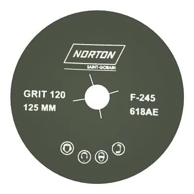 Norton Fiber Disk Cut 5" Grit 120 (100 Pcs) — image 1