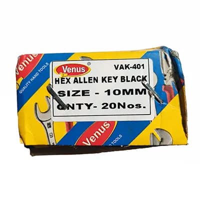 Venus Allen Key Hex Black 10mm (10 Pcs) — image 1