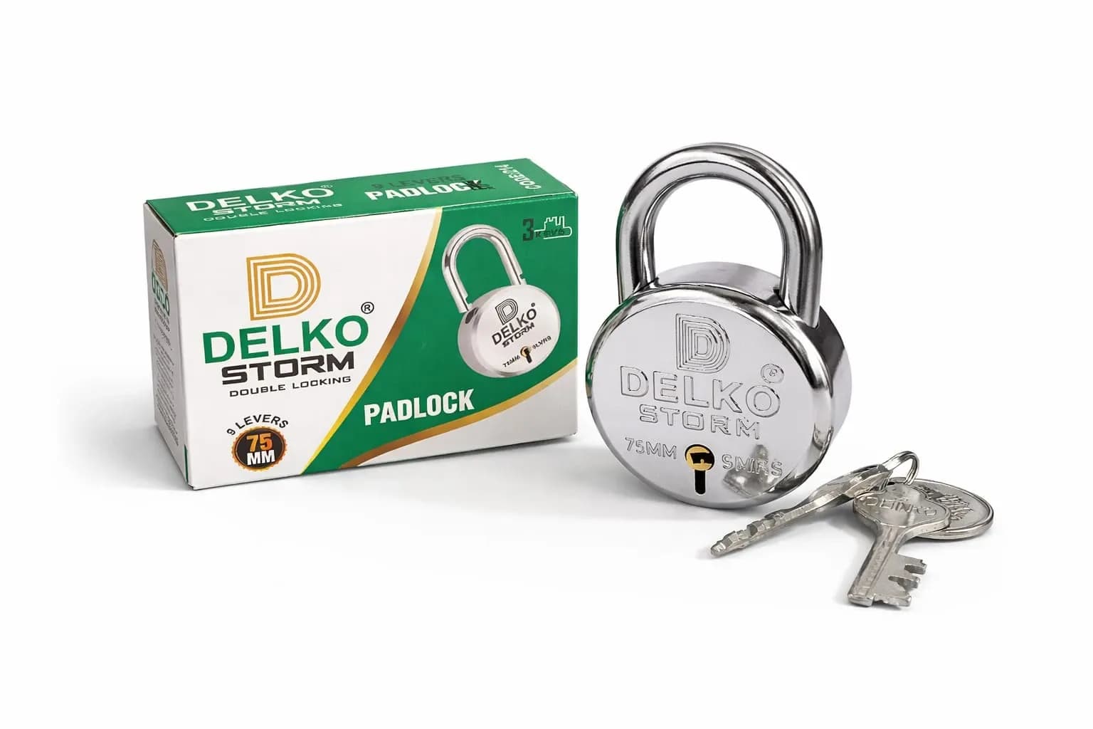 Delko-214 STORM Padlock 75mm(5Pcs) — image 1