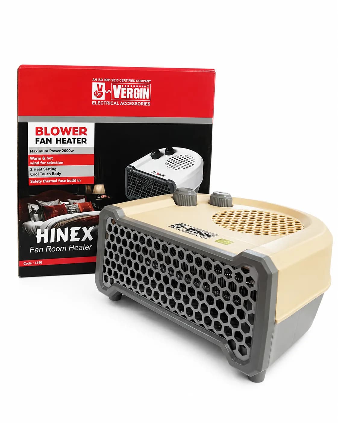 Vergin Electric Fan Heater 2000W — image 1