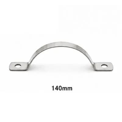 Keshav Steel clamp 202-Grade SS 140mm (25 Pcs)