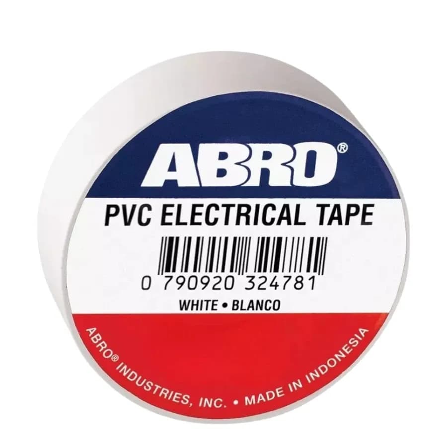 Abro Electric Pvc Tape 6 Mtr White (30 Pcs)