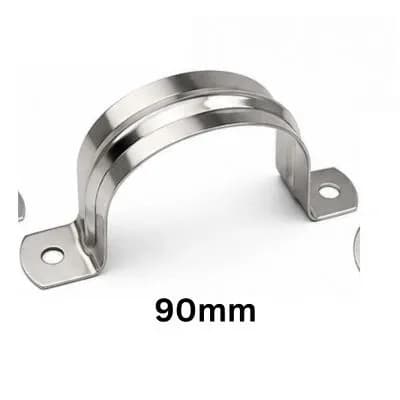 Keshav Grip Type Steel clamp 202-Grade SS 90mm (25 Pcs)
