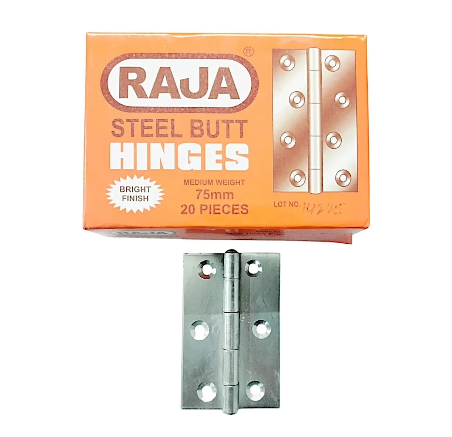 Raja Butt Hinges 3 inch (20 Pcs)