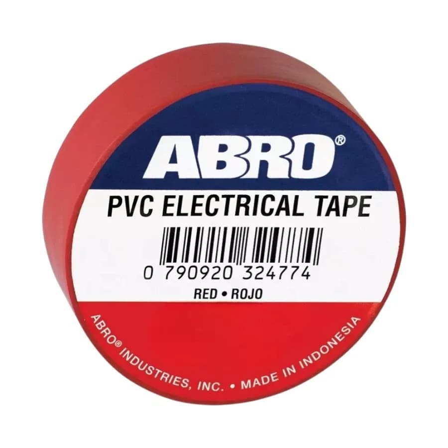 Abro Electric Pvc Tape 6 Mtr Red (30 Pcs)