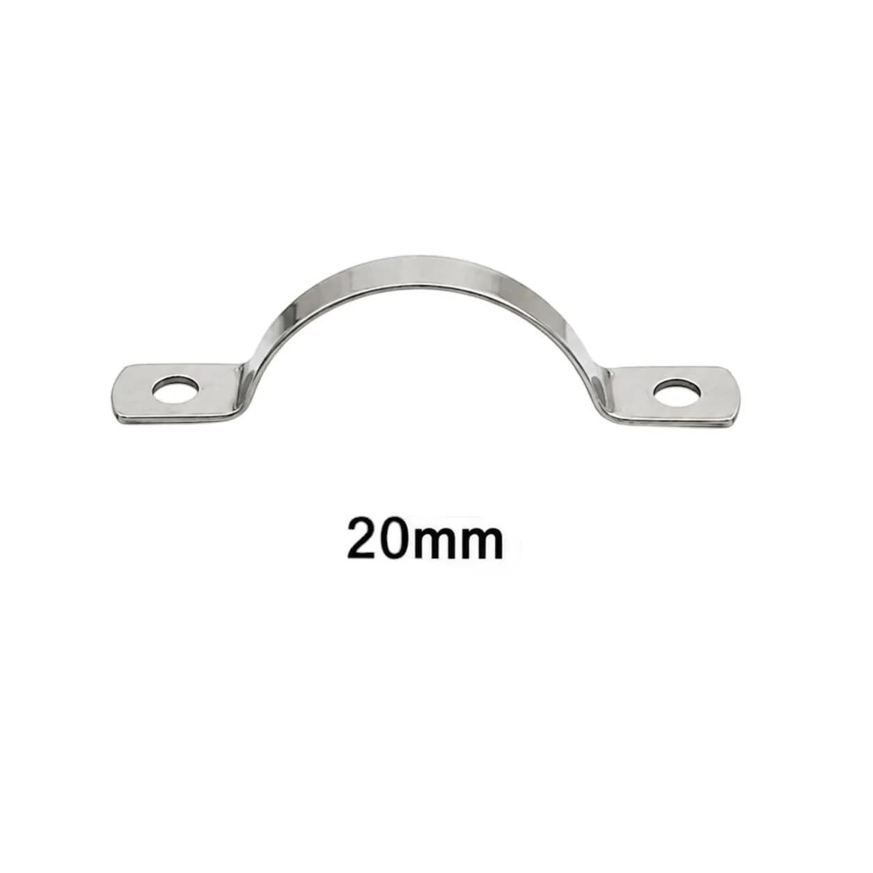 Keshav Steel clamp 202-Grade SS 20mm (100 Pcs)