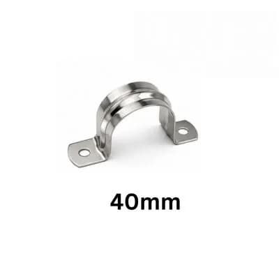 Keshav Grip Type Steel clamp 202-Grade SS 40mm (60 Pcs)
