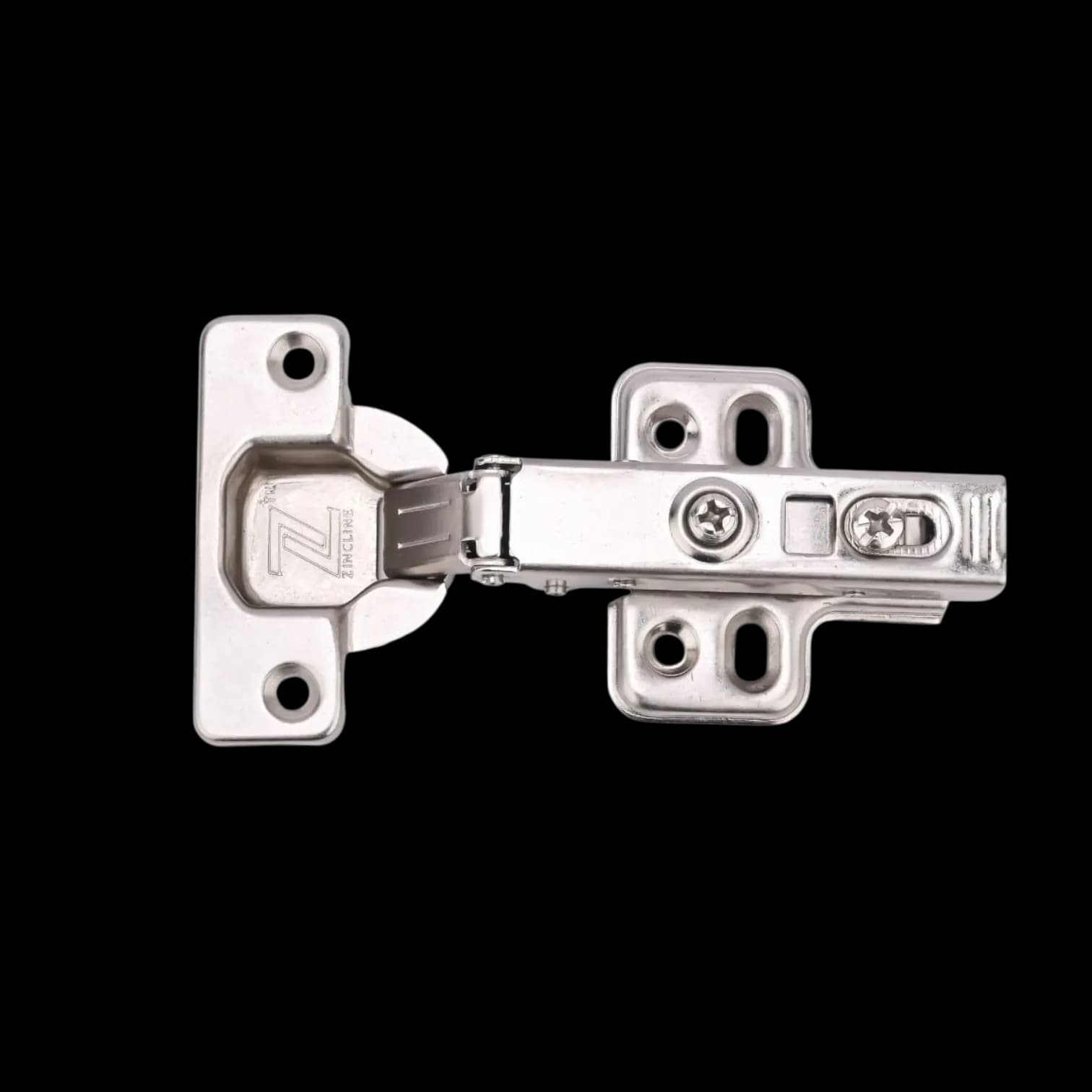 Zincline 2D 4 Hole Auto Hinge Soft Close 8* Crank Ms