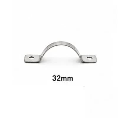 Keshav Steel clamp 202-Grade SS 32mm (100 Pcs)