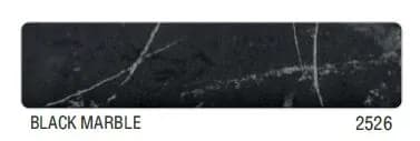 E3 Matt 2526 PVC Edge Banding-BLACK MARBLE 22mm x 0.8mm (50 Mtr)