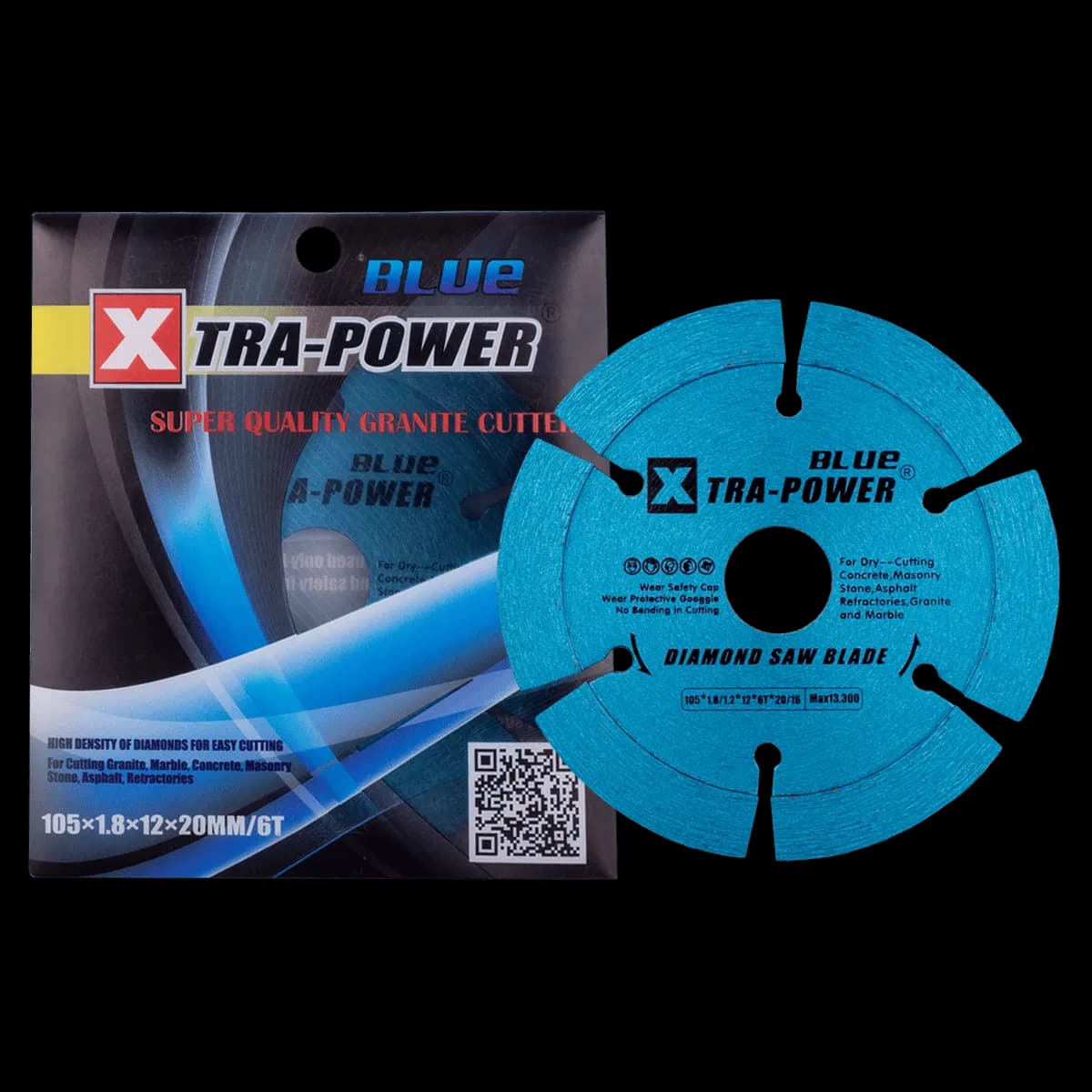 XP Blue Diamond Saw Blade 105mm SEG (20 Pcs)