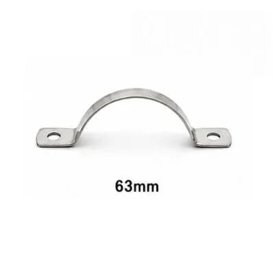 Keshav Steel clamp 202-Grade SS 63mm (50 Pcs)