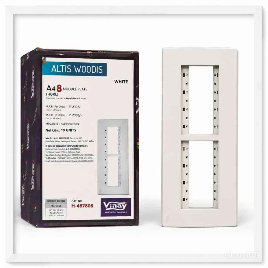 Vinay Altis A4 Modular Plate 8M-H (10 Pcs)