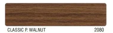 E3 Glossy 2080 PVC Edge Banding-CLASSIC P. WALNUT 22mm x 0.8mm (50 Mtr)