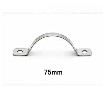 Keshav Steel clamp 202-Grade SS 75mm (50 Pcs)