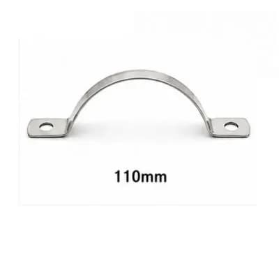Keshav Steel clamp 202-Grade SS 110mm (50 Pcs)