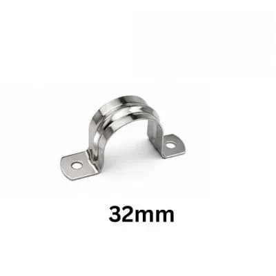 Keshav Grip Type Steel clamp 202-Grade SS 32mm (100 Pcs)
