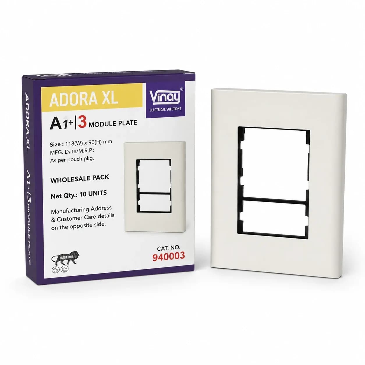 Vinay Adora A1 Modular Plate 3M (10Pcs)