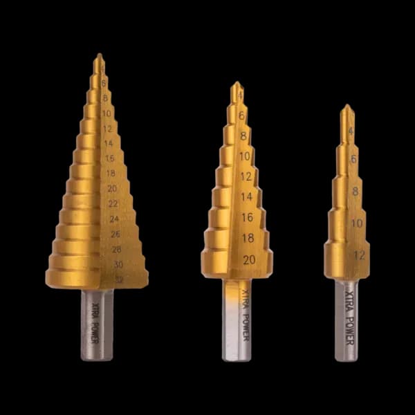XP Step Drill Bits (4-12, 4-20, 4-32)(3 Pcs Set)