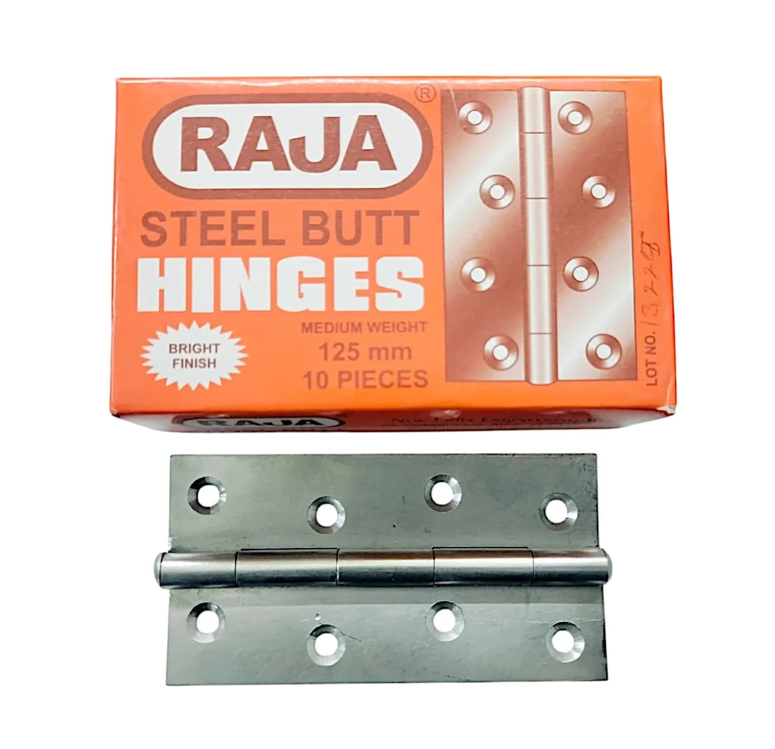 Raja Butt Hinges 5 inch (10 Pcs)