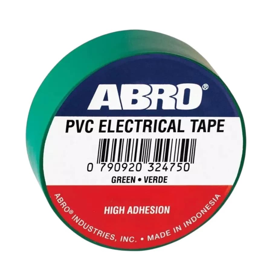Abro Electric Pvc Tape 6 Mtr Green (30 Pcs)