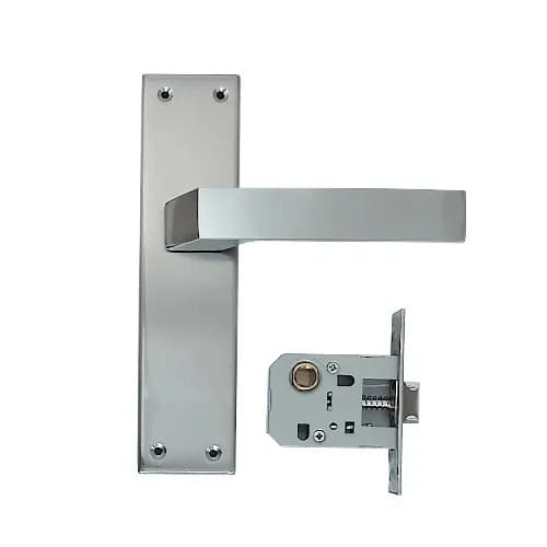 Anjna Steel Mortise Pair Bathroom Latch 1002 8" SS finish