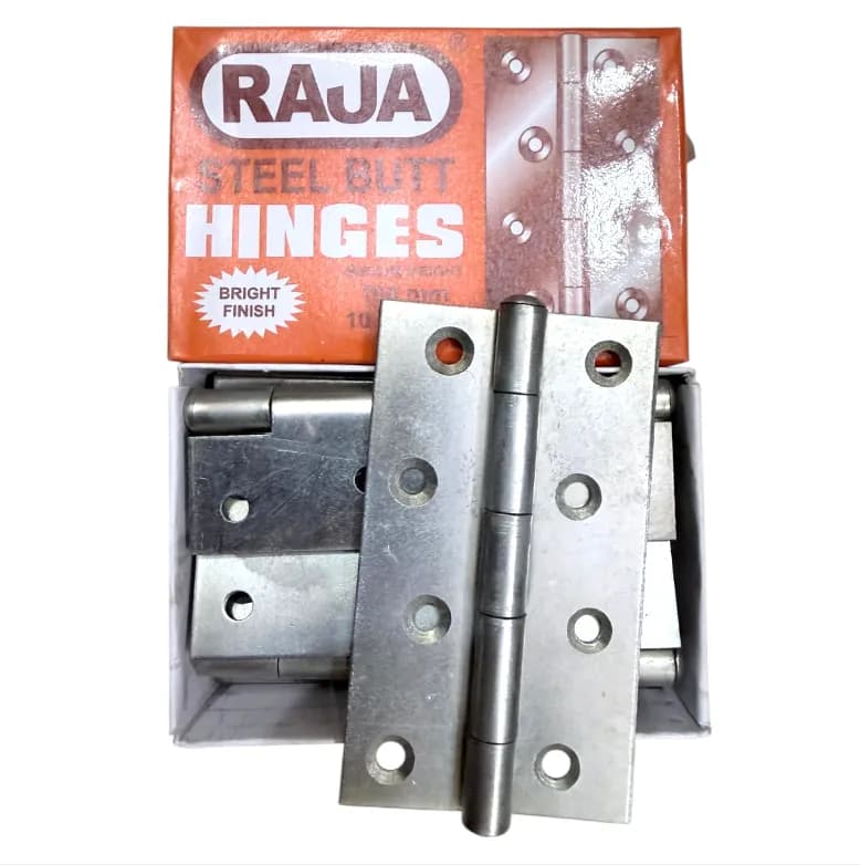 Raja Butt Hinge MS 4'' (10 Pcs)