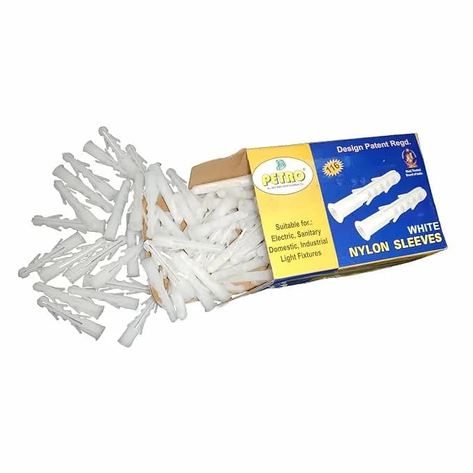 Petro 116 Plastic Sleeve 50x10mm White (25 Pkt x 100 Pcs)