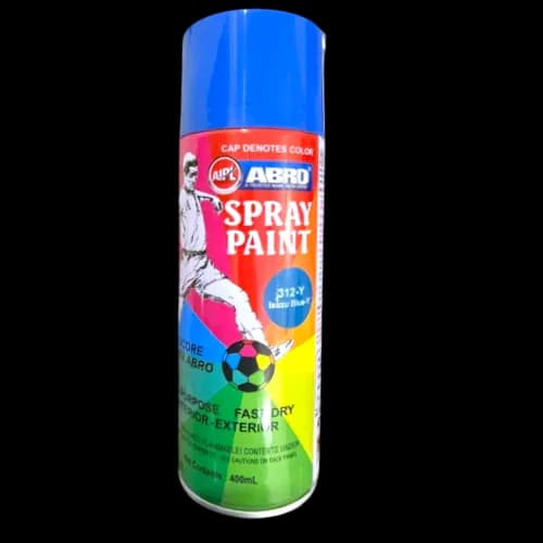 Abro Spray Paint 312 Y/Isuzu Blue (6 Pcs)