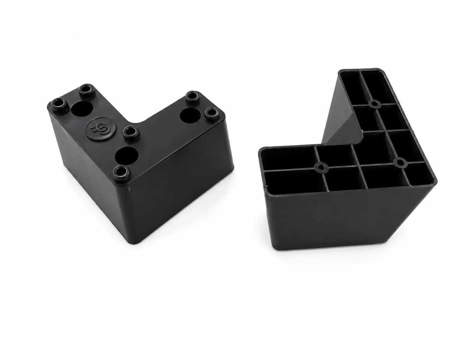 PP SLE01 Sofa leg 3" L Shape ECO Black (100 Pcs)