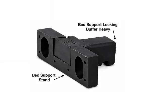 PP BFA09 Bed Support Stand and Buffer ECO Black (300 Set)