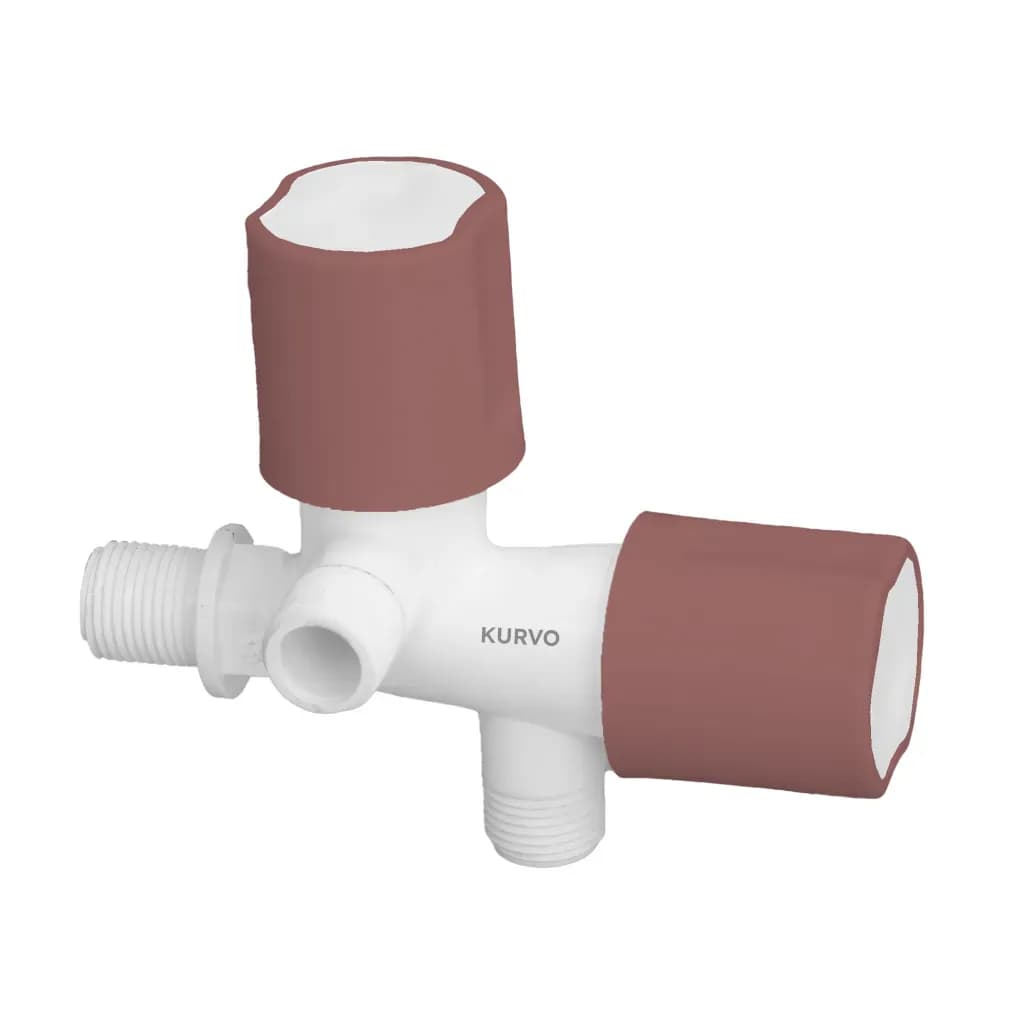 Kurvo PTMT Angle Valve SP-1408 2 Way (6 Pcs)