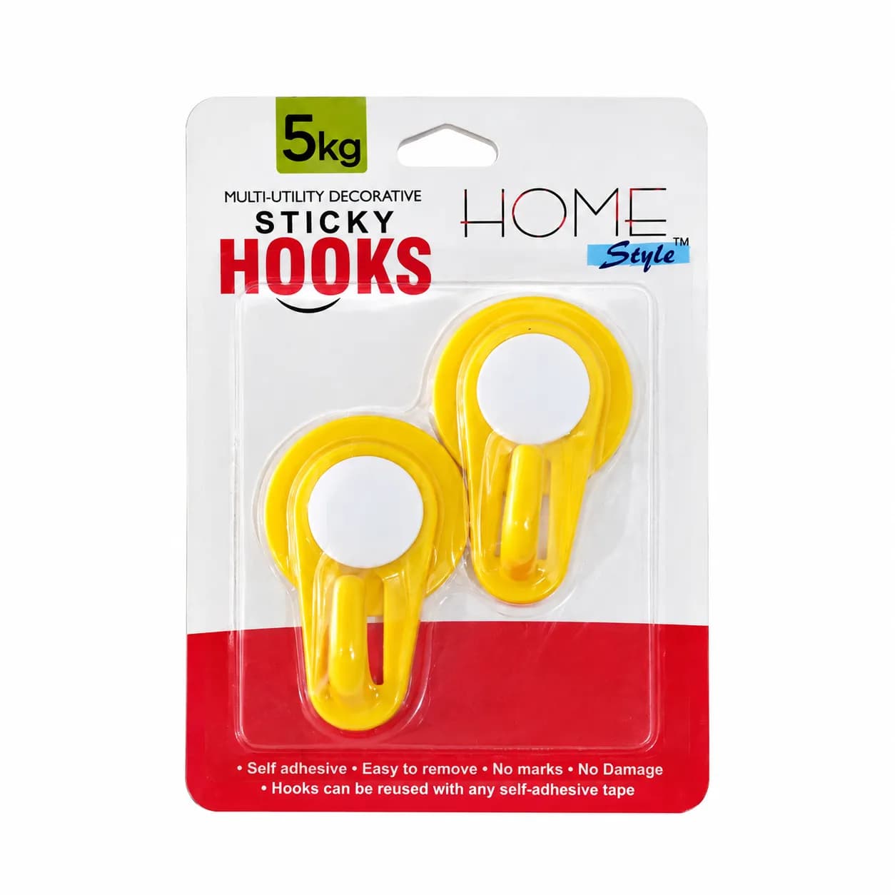 Home Style WC 5kg Sticky Hook 2 Pcs (12 Set)
