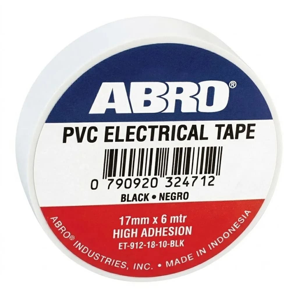 Abro Electric PVC Tape WHITE - 17mm x 6mtr (30Pcs)