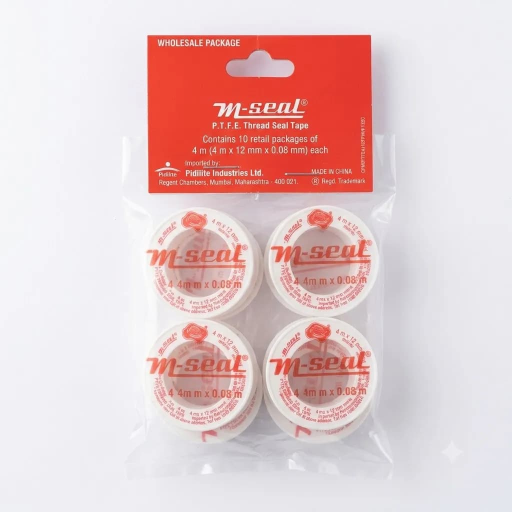 M-Seal PTFE Thread Seal Tape 4m (120 Pcs)