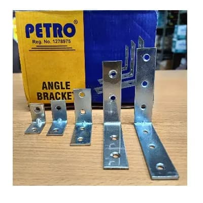 478-Zinc Angle Bracket 100mm (40 Pcs)