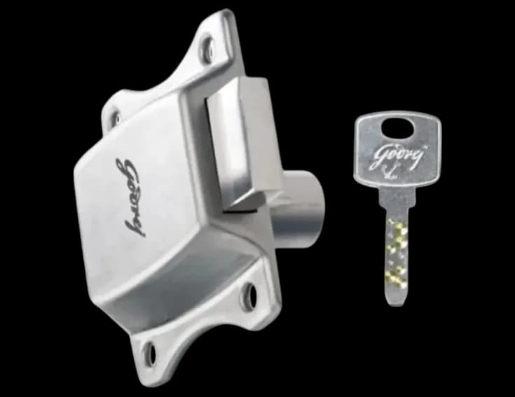 Godrej 8011 Curvo Lock 32mm SS Finish (12 Pcs) — image 1